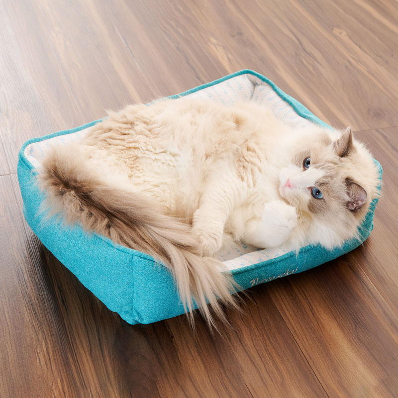 ネコセカイ 公式オンラインショップ / 接触冷感キャットスクエアベッド