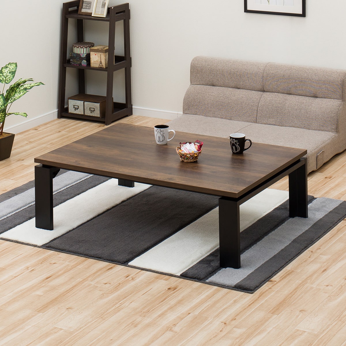 ニトリ リビングこたつ(フロットS 120 ヴィンテージMBR) - 通販 | 家具