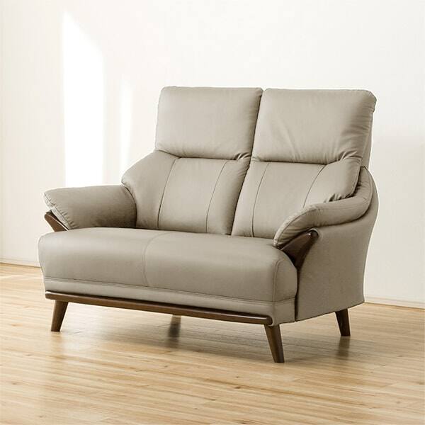 2人掛けソファ 本革(一部合成皮革)タイプ (コウテイ3 LT MO) | ニトリ