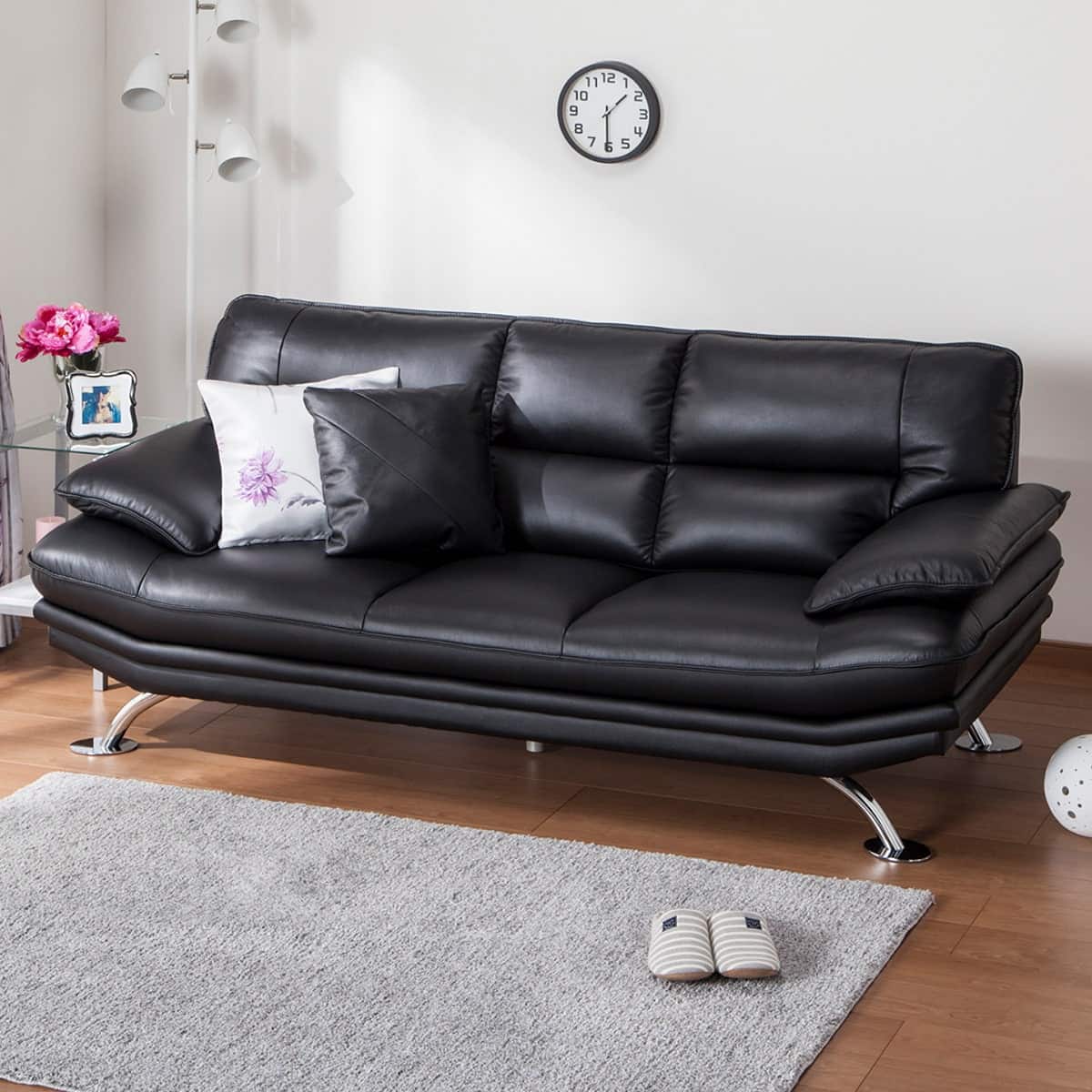 ニトリ 3人用本革ソファ(ロゾ4 BK ホンカワ) - 通販 | 家具と