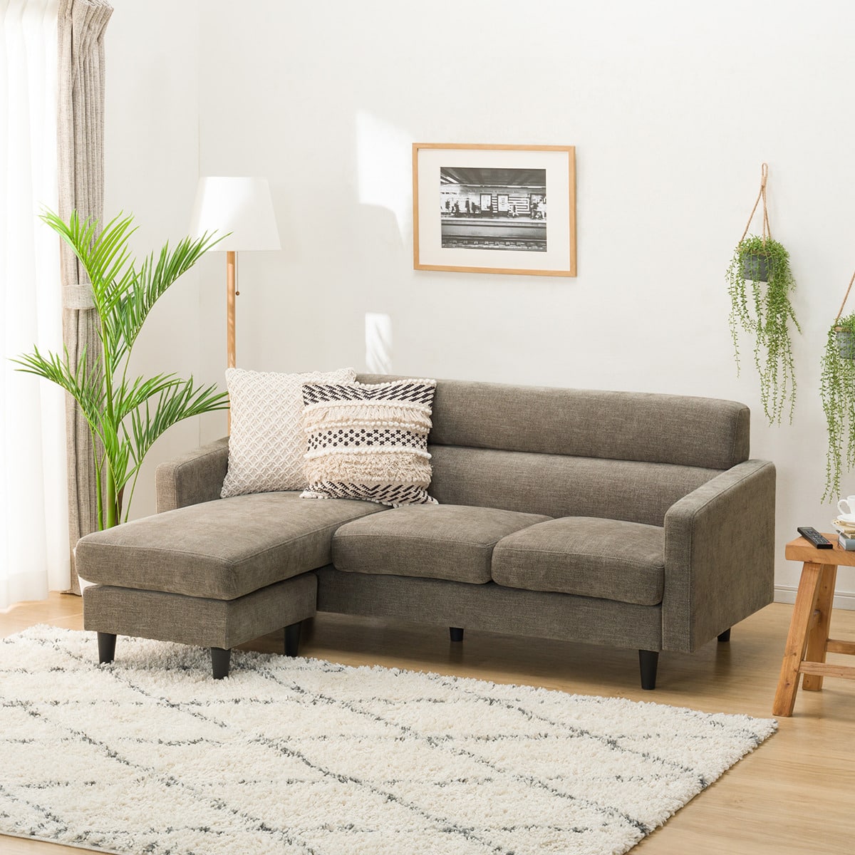 カウチソファ 布張りタイプ (DJ06 DMO) | ニトリネット【公式】 家具