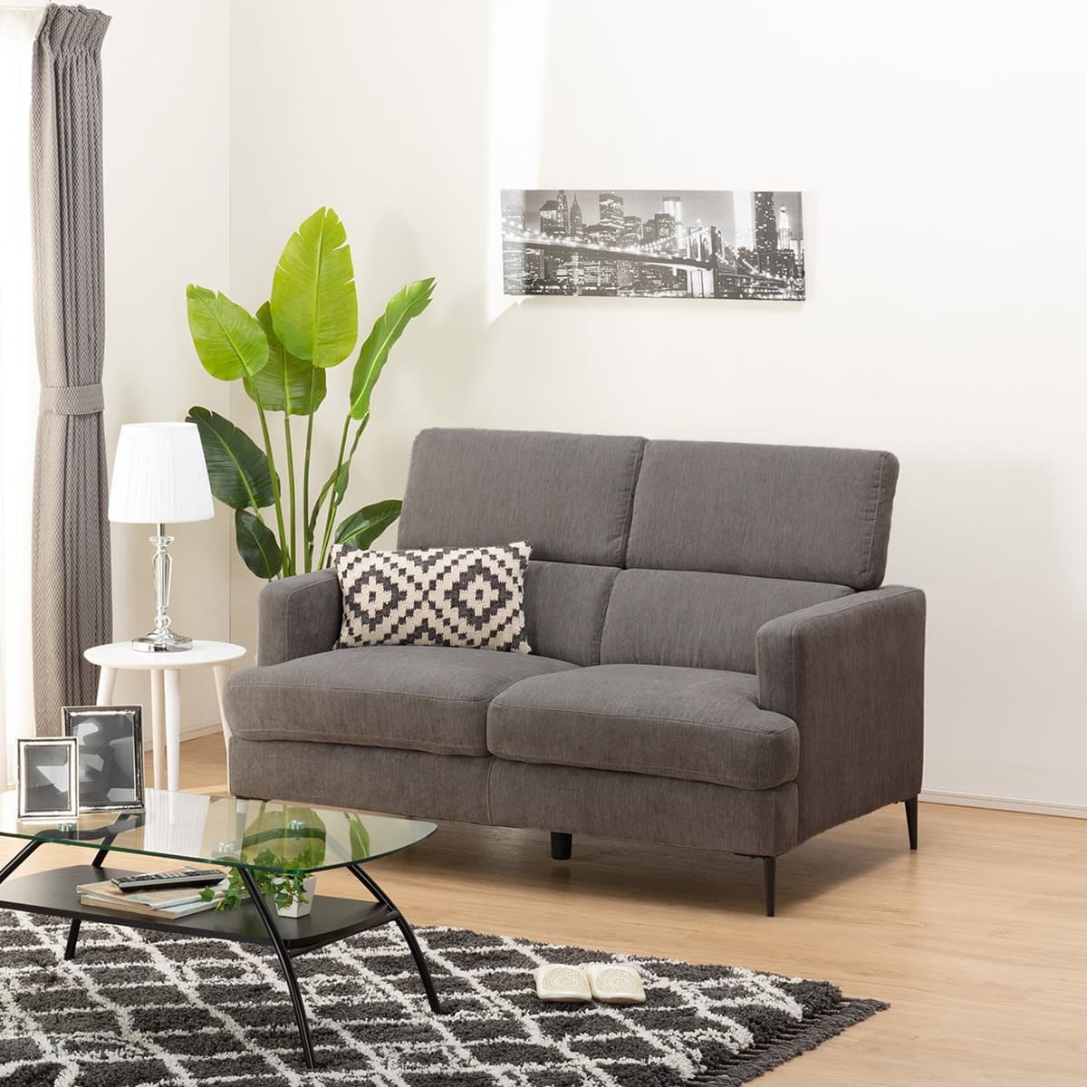 2人掛けソファ 布張りタイプ (サザーラ DGY) | ニトリネット【公式