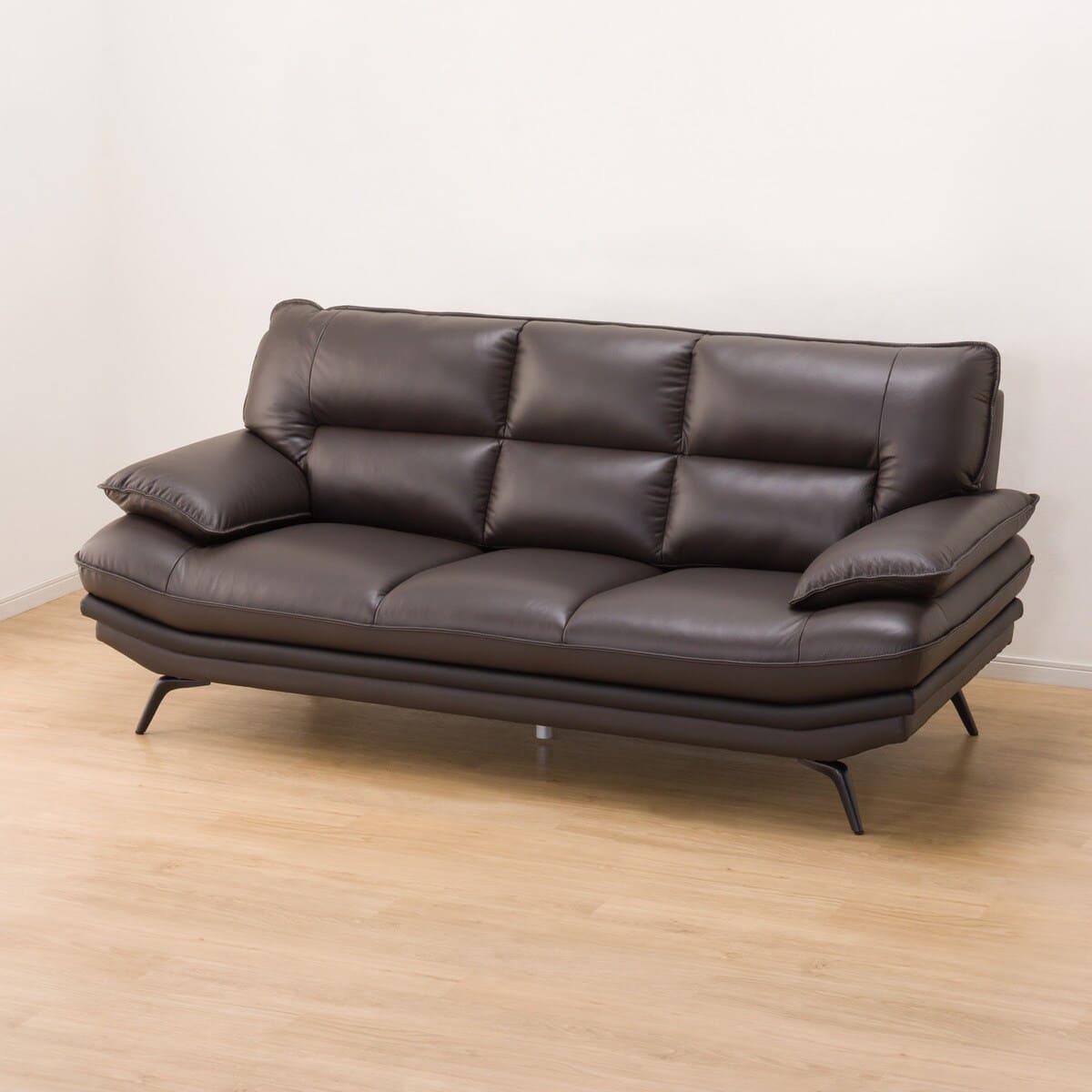 3人掛けソファ 本革(一部合成皮革)タイプ (ロゾKD DBR) | ニトリネット