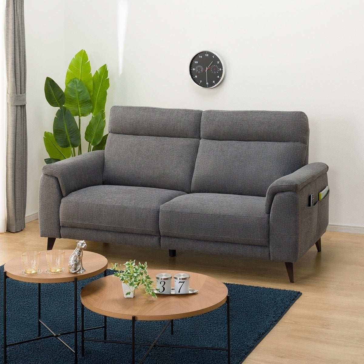 3人掛けソファ 布張りタイプ(LB07 DGY) | ニトリネット【公式】 家具