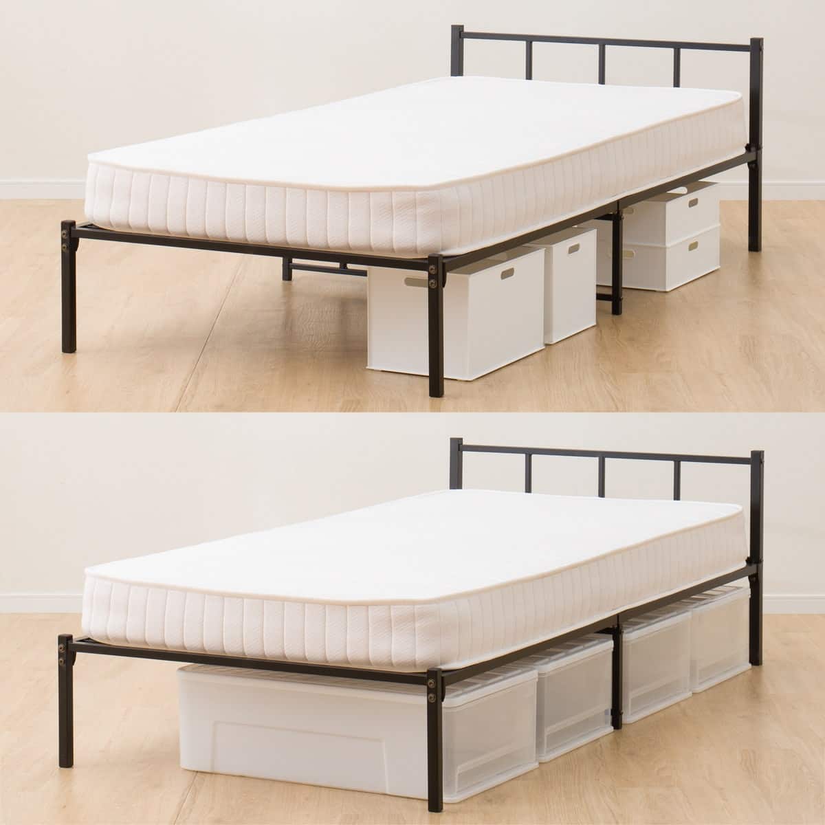 シングルパイプベッド(バジーナ F3 BK) | ニトリネット【公式】 家具