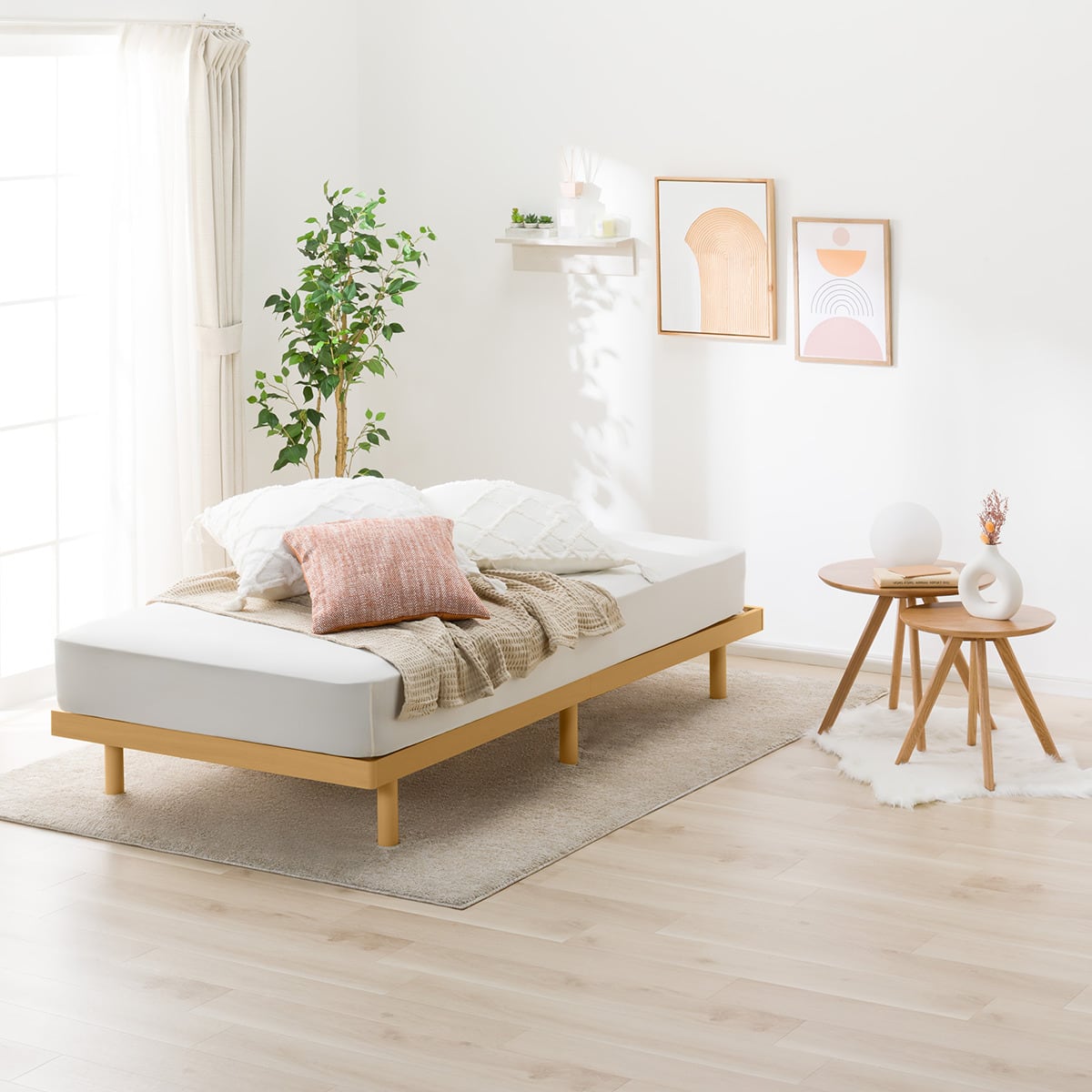 シングルすのこベッドフレーム(BF-302 LBR S) | ニトリネット【公式