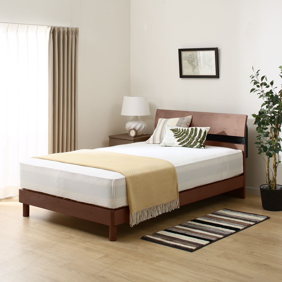 セミダブルベッドフレーム(コスモ/MBR) | ニトリネット【公式】 家具