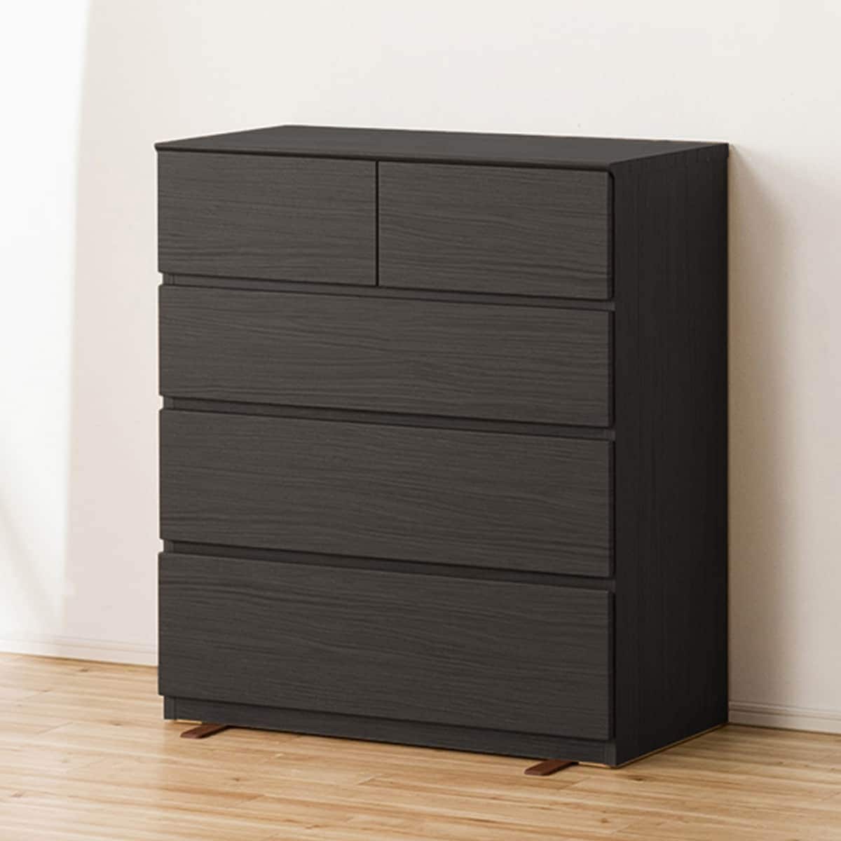 ローチェスト(クエス 80-4LC BK) | ニトリネット【公式】 家具