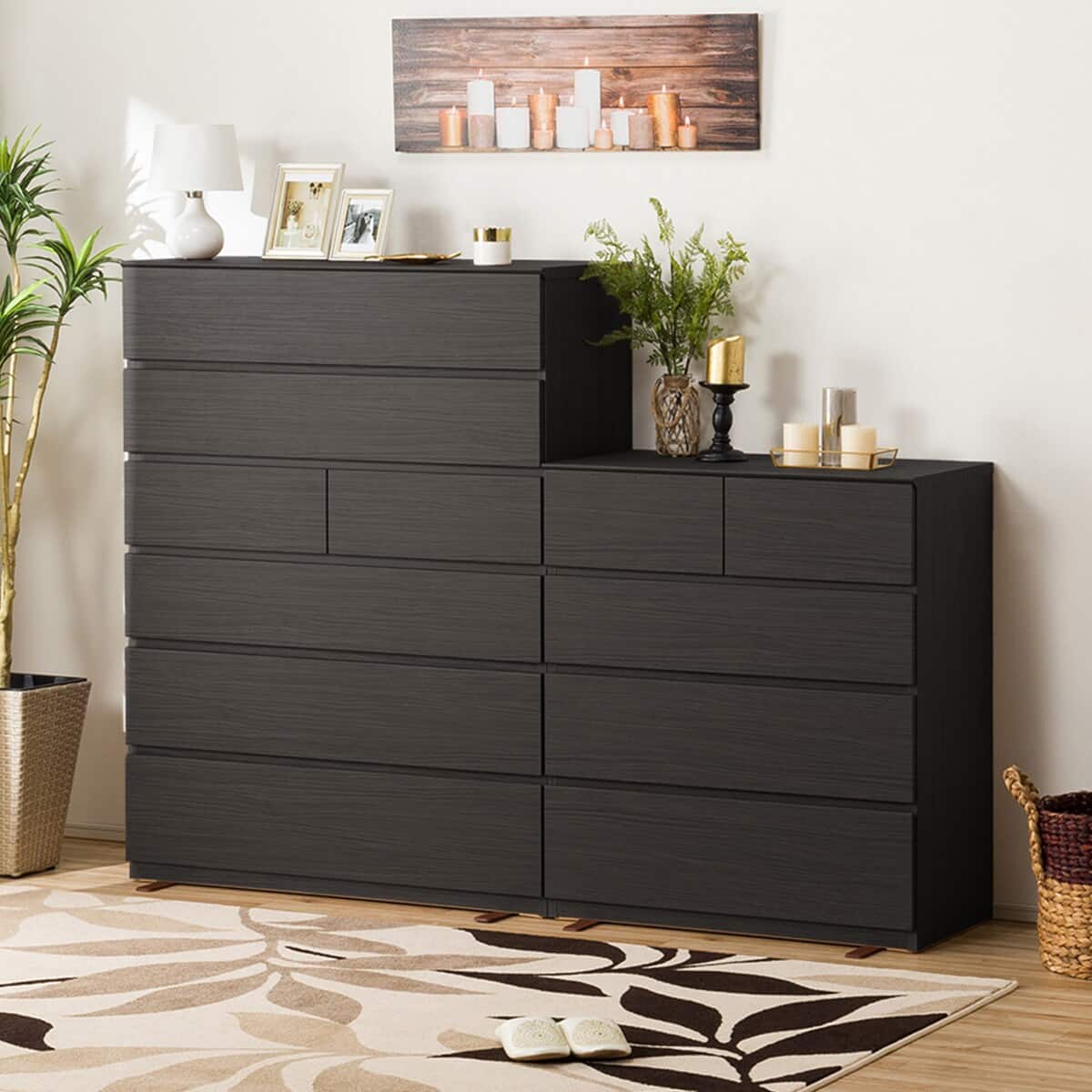 ローチェスト(クエス 80-4LC BK) | ニトリネット【公式】 家具