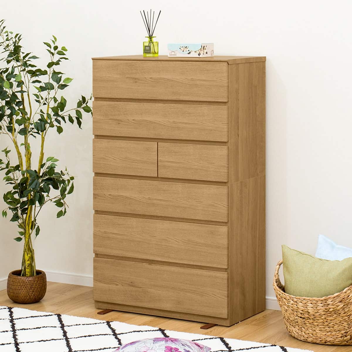 ハイチェスト(クエス 80-6HC LBR3) | ニトリネット【公式】 家具