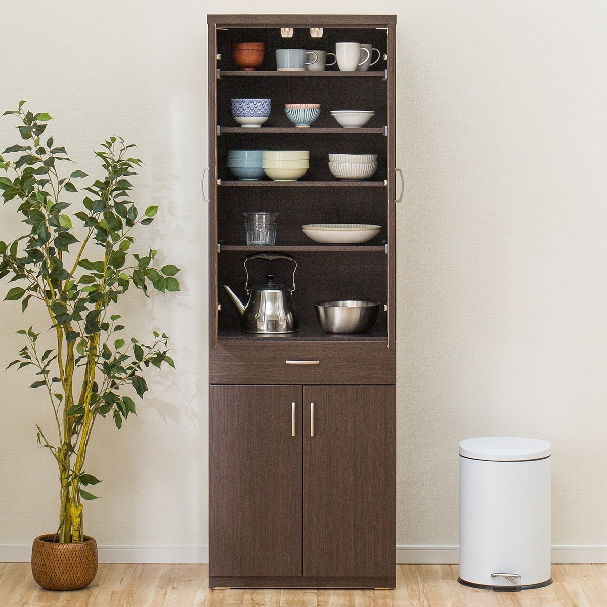 食器棚(コパン T 60DB DBR) | ニトリネット【公式】 家具・インテリア通販