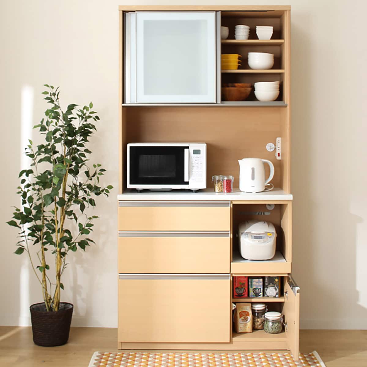 キッチンボード (アルミナ2 100KB DBR) | ニトリネット【公式】 家具