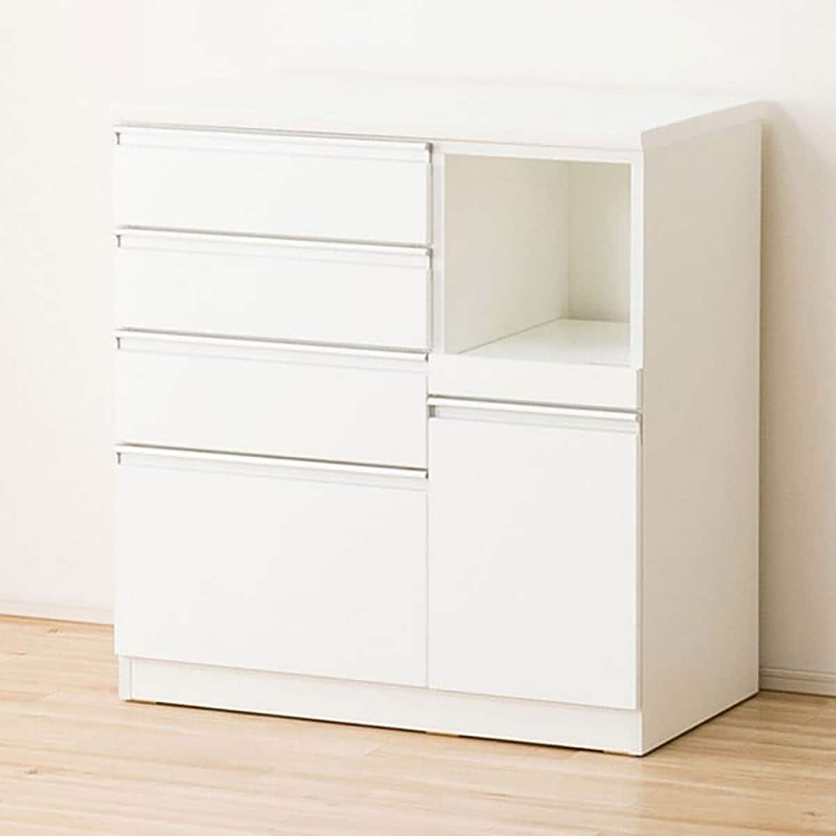 キッチンカウンター(レジューム 90QH-R WH) | ニトリネット【公式