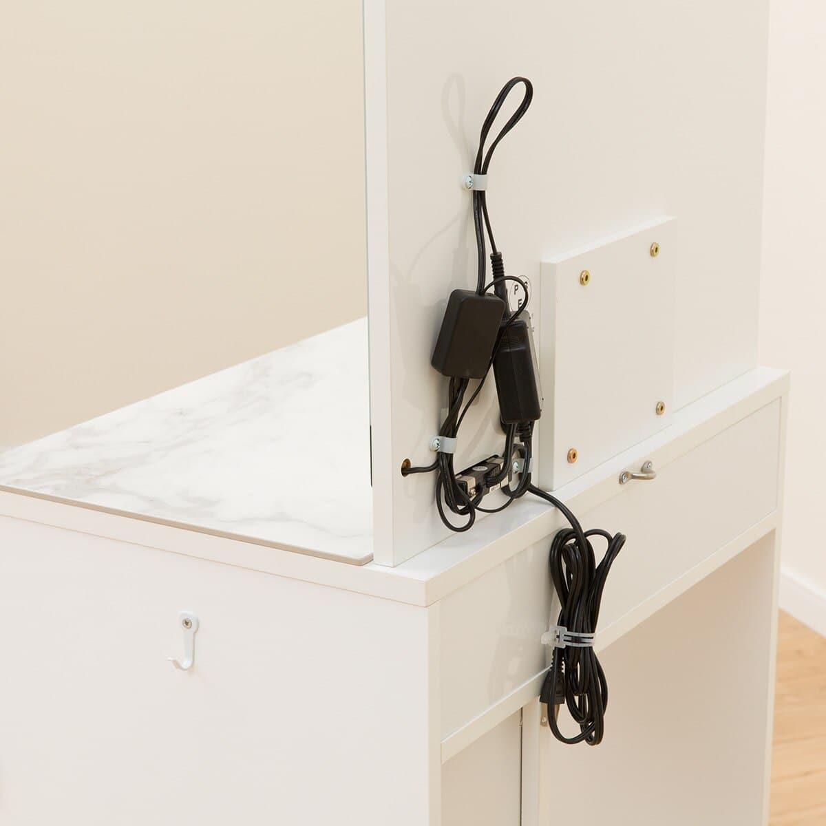 LED付きセラミック天板一面鏡ドレッサー(OS331 WH LED) | ニトリネット