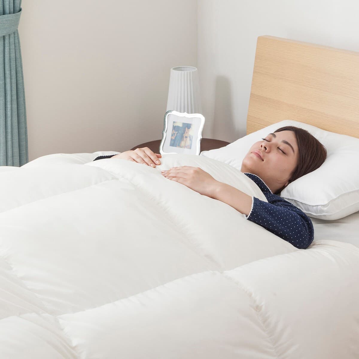 日本製】ホワイトダックダウン93% 羽毛布団(ムーンシャンテン