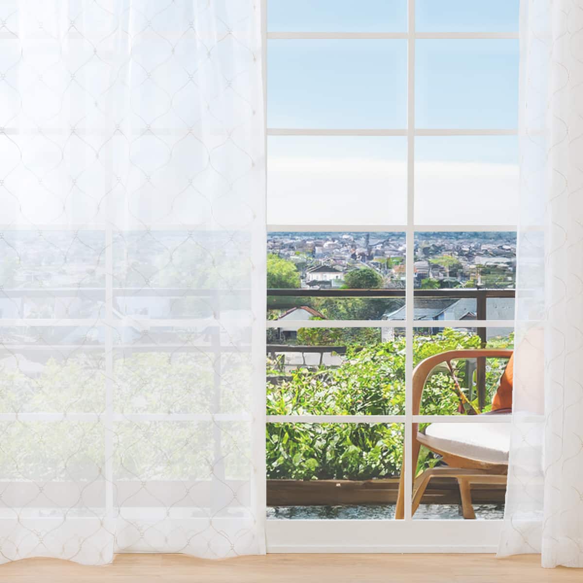 1枚入り）レースカーテン(KL001 ベージュ 100X108X1) | ニトリネット