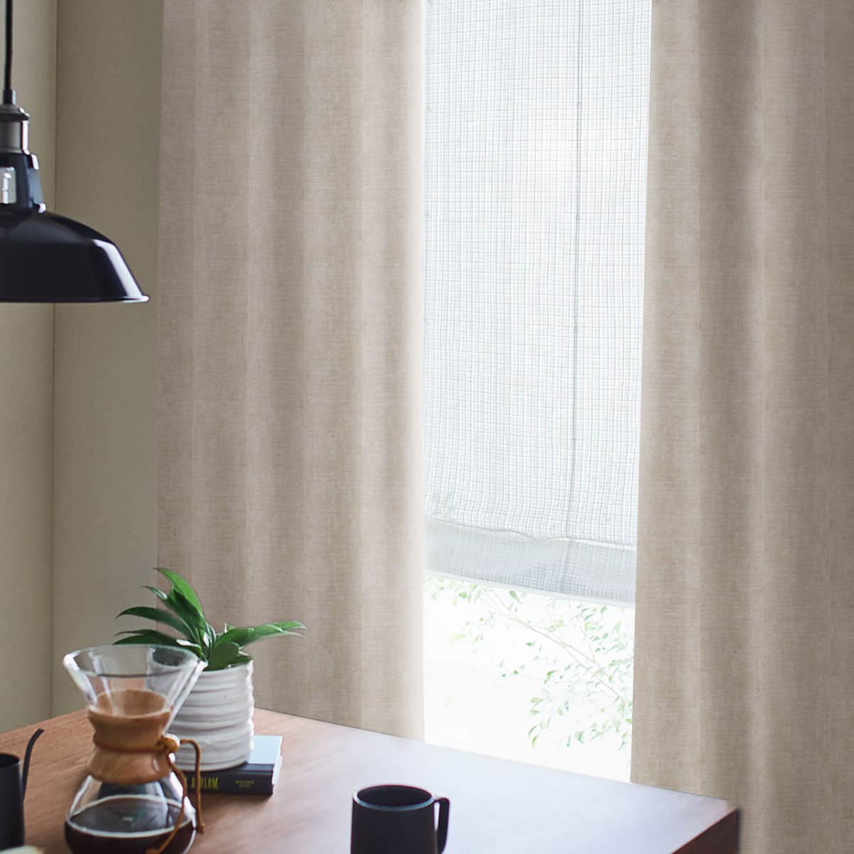 お好みサイズカーテン RK015 アイボリー(幅-100/丈90-170cm) | ニトリ