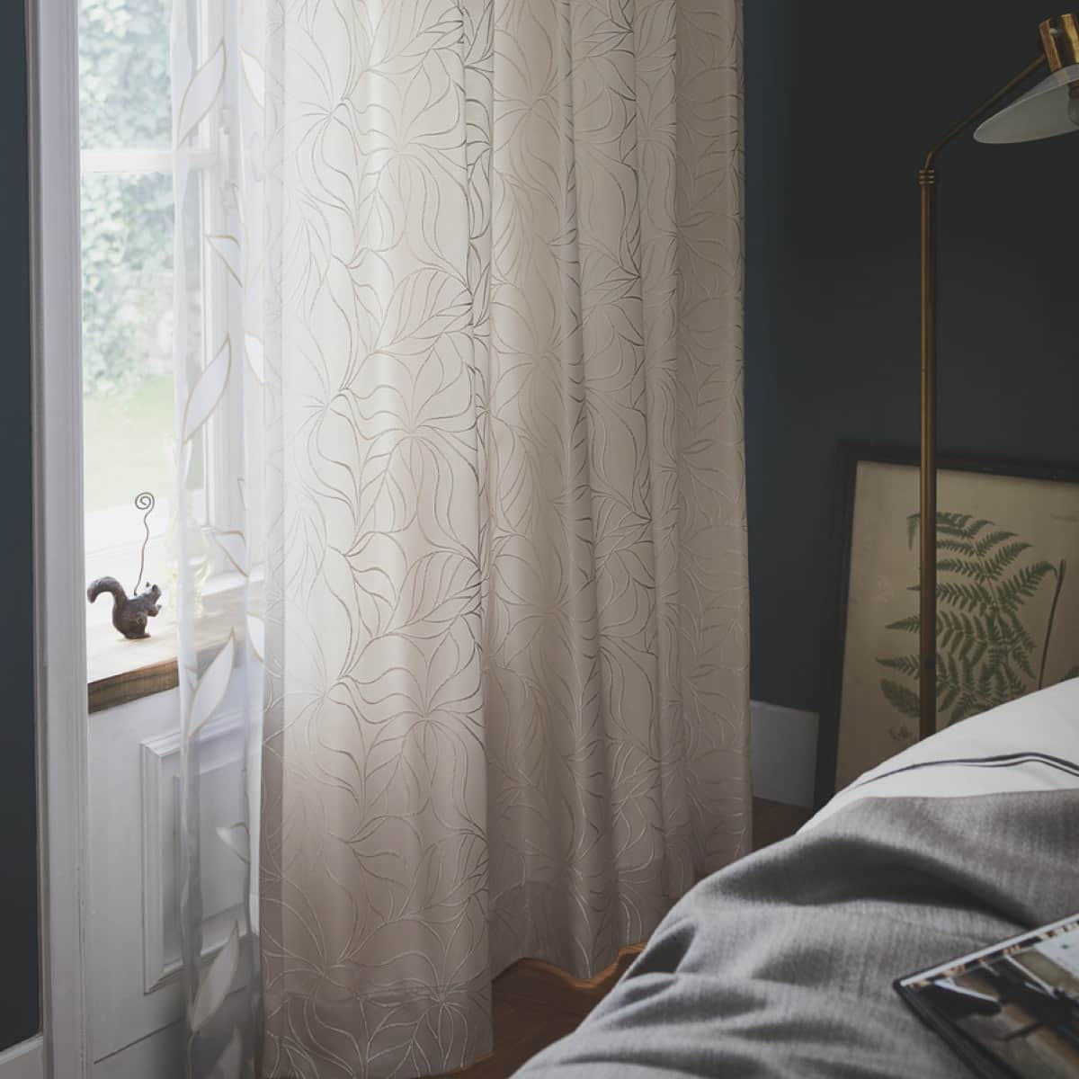 裏地付きオーダーカーテン ナディア 2倍ヒダ(幅-100/丈-140cm