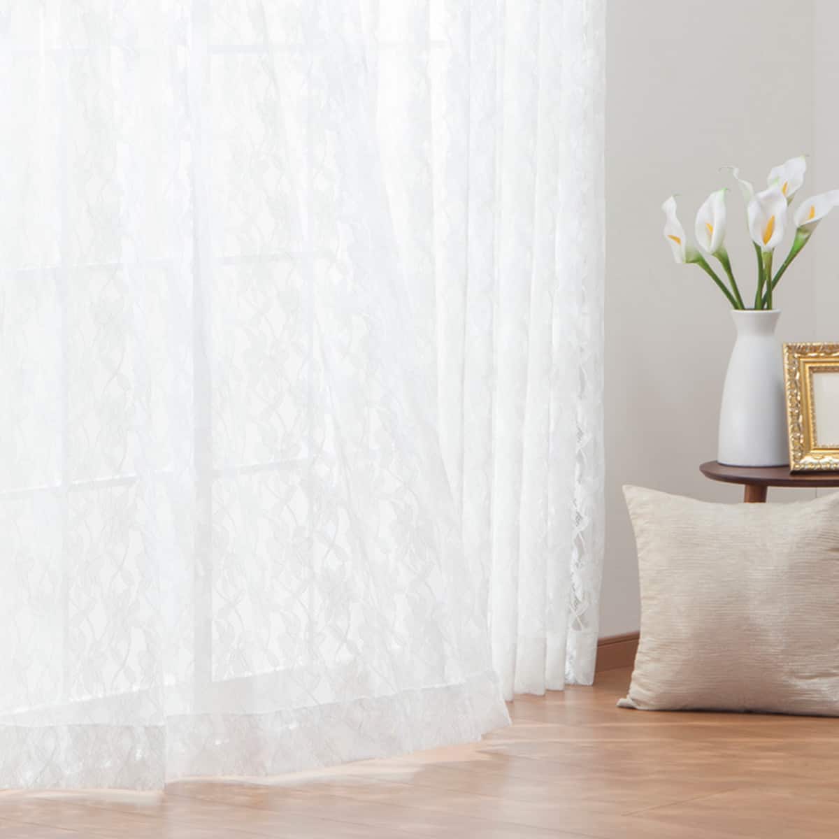 防炎オーダーレース エンゲージ 2倍ヒダ(幅-100/丈-140cm) | ニトリ