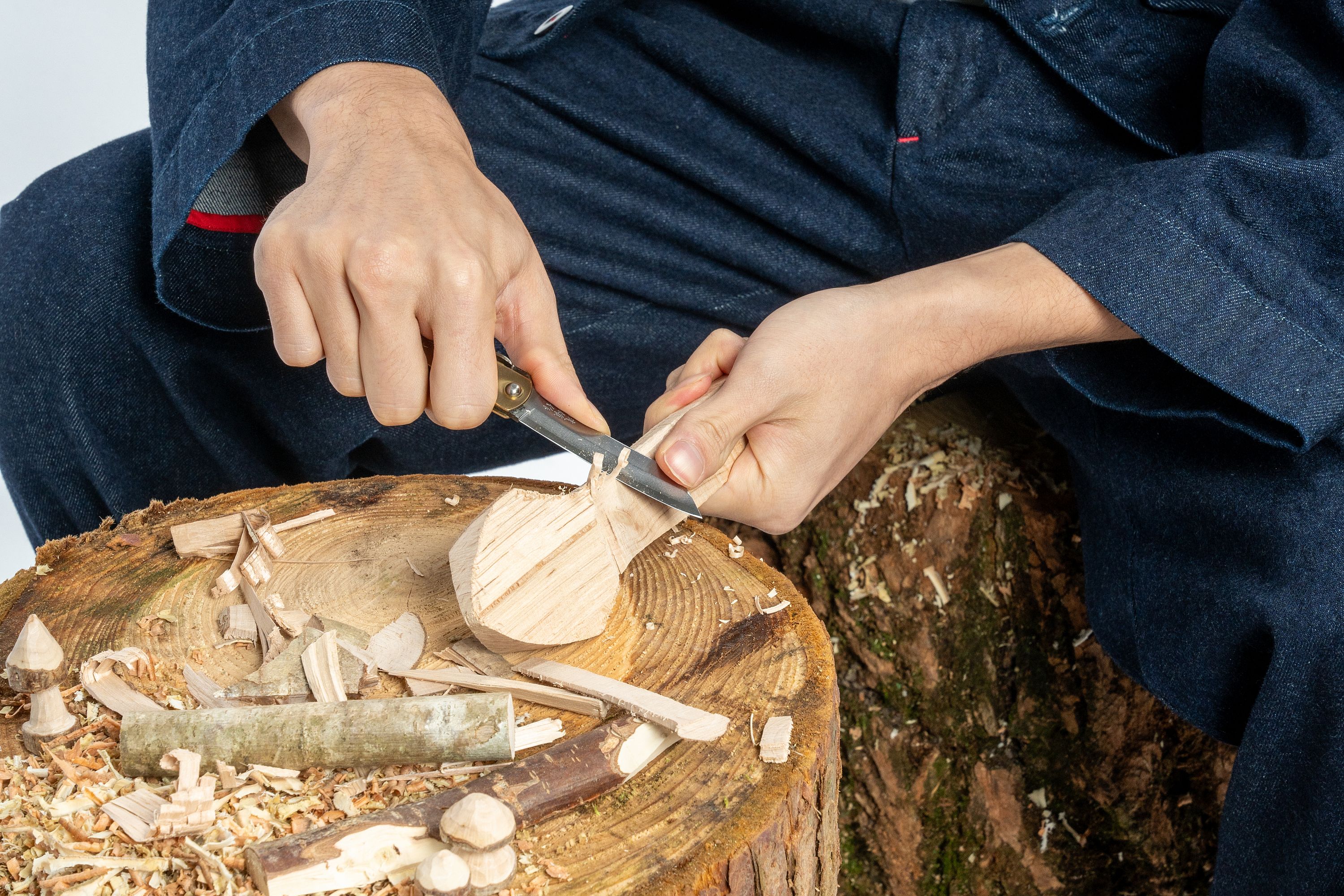 Niwaki フォールディングナイフ 肥後ナイフ かね駒ナイフ庭木青鋼 青紙