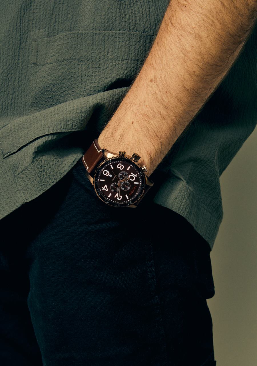 51-30 Chrono Leather Watch | Chocolate / Dark Roast / Brown