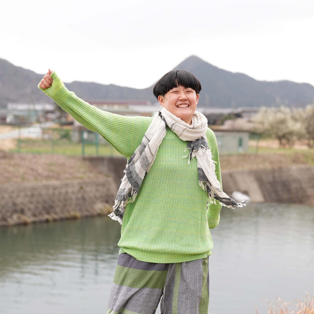 roots shawl BIG | tamaki niime