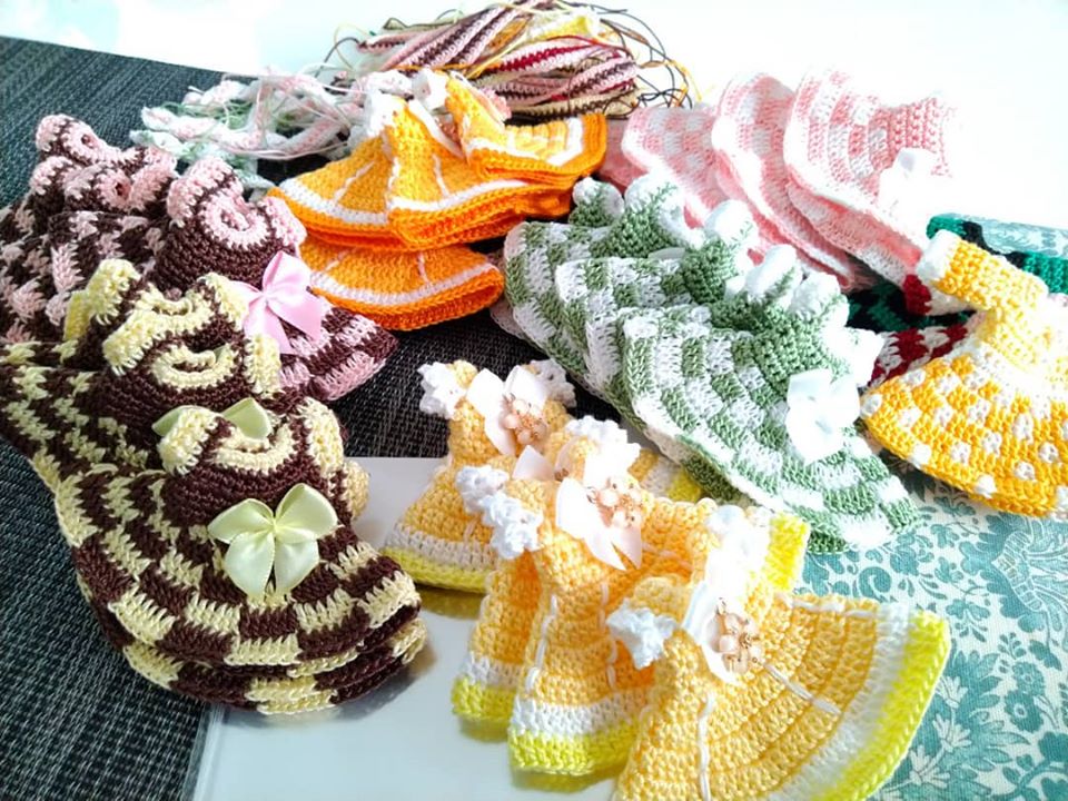 ドール服や小物の紹介と使っている糸 | 虹色工房～かぎ編みとあみぐるみ～