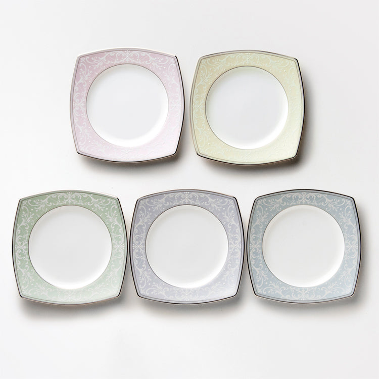 nikko食器｜18cmスクエアプレート5枚アソートセット｜プレート・深皿