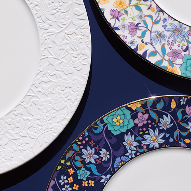 nikko食器｜内藤新平｜WHITE 29cmショープレート｜FLOWER DANCE