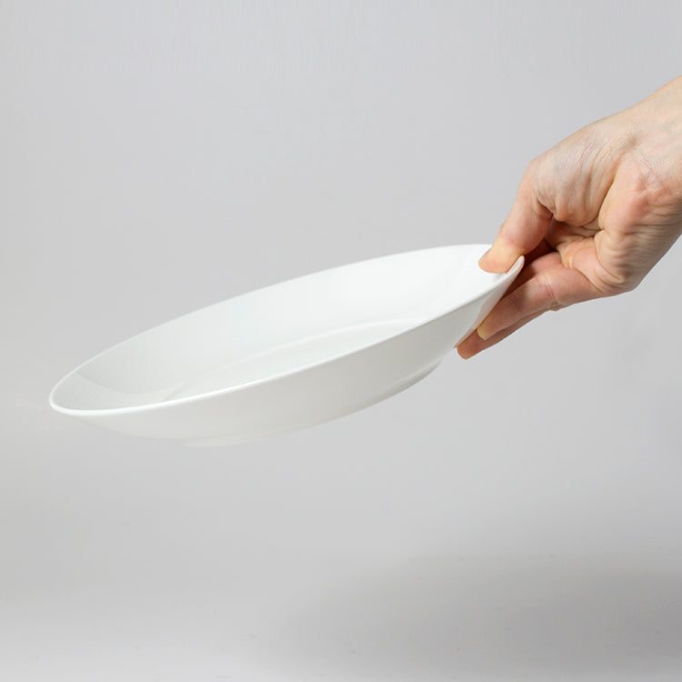 白いブランド食器｜22cmディーププレート｜EXQUISITE｜ニッコー公式