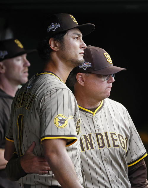 ダルビッシュ黒星で終戦 鈴木誠也に二塁打許す「鈴木くんにとっては