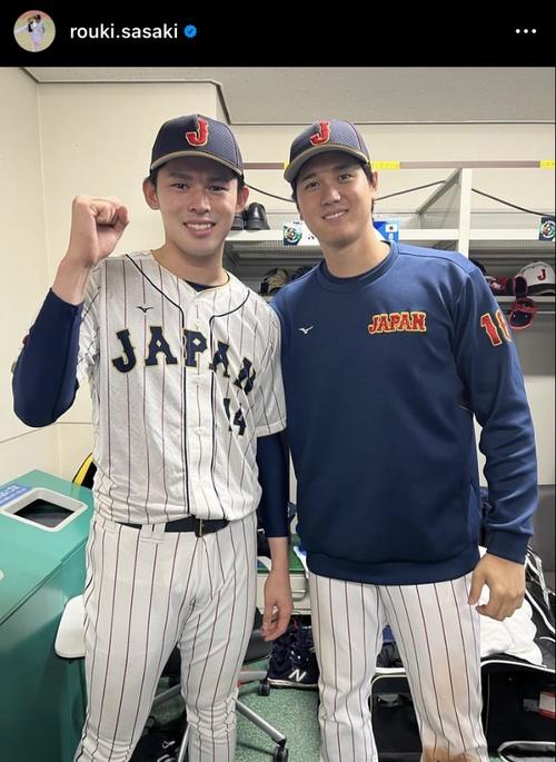WBC】佐々木朗希「応援ありがとうございました！」大谷翔平との