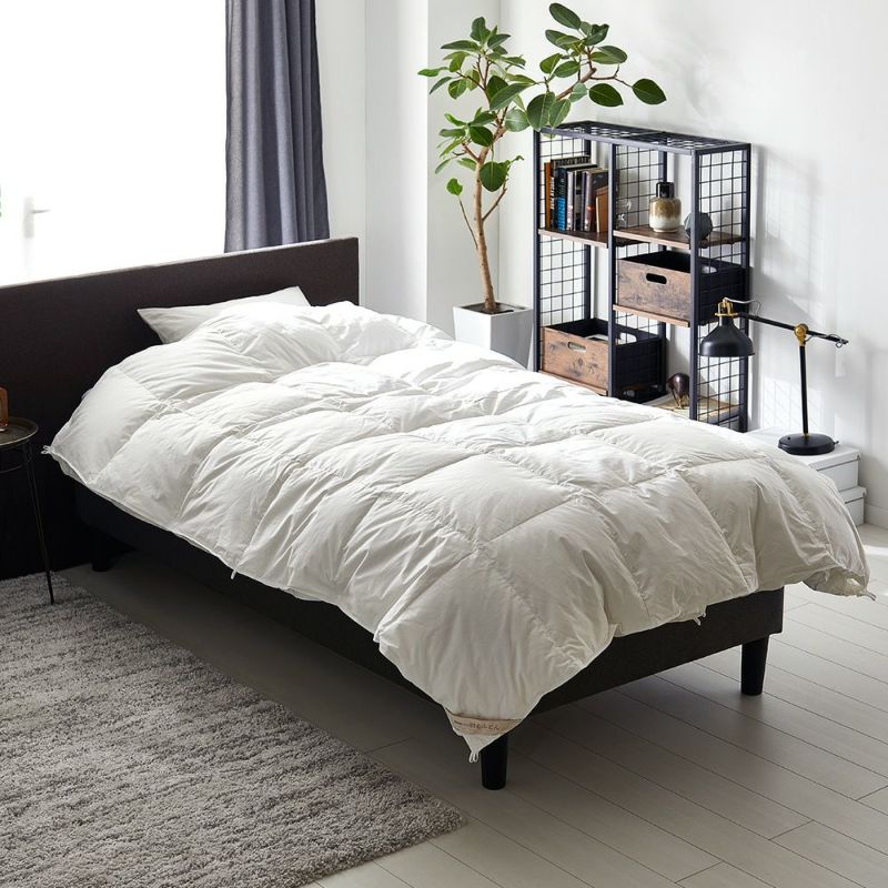 2枚合わせ羽毛布団日本製ハンガリー産ホワイトグース90％ – 西川ストア