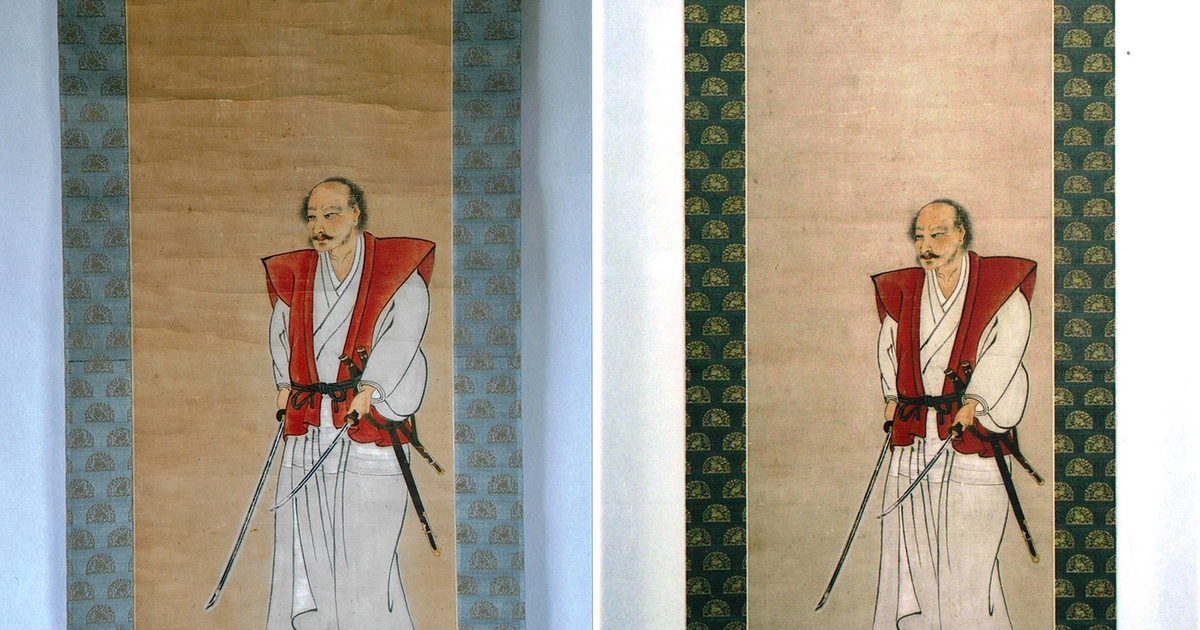 西村西望剣豪宮本武蔵像101歳作品額装保存箱直筆色紙【旭日登天書】即決