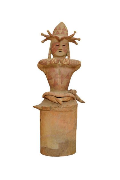 重要文化財「埴輪 天冠をつけた男子」（6世紀、福島県いわき市神谷作