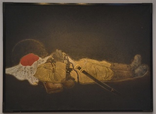 小早川秋聲「國之楯」（1944年、68年改作、紙本著色、京都霊山護国神社