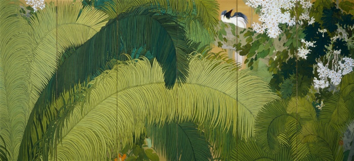 花鳥に熱帯の生命力【日本画家と南国 福岡市美術館特別展より