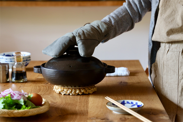 萬古焼 浅がた土鍋 7.5号 | TOKILABOトキラボ