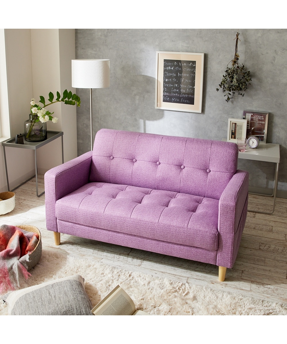 2人掛け]コンパクトソファ｜セミオーダー感覚で選べる21色