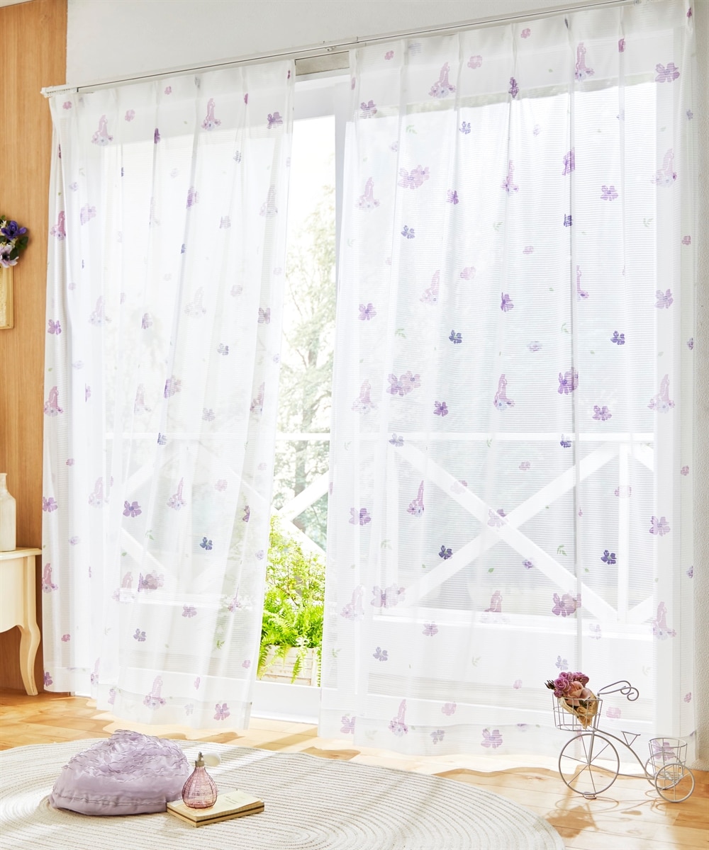 カーテンセット】遮光カーテン＆レース4枚セット｜ディズニー