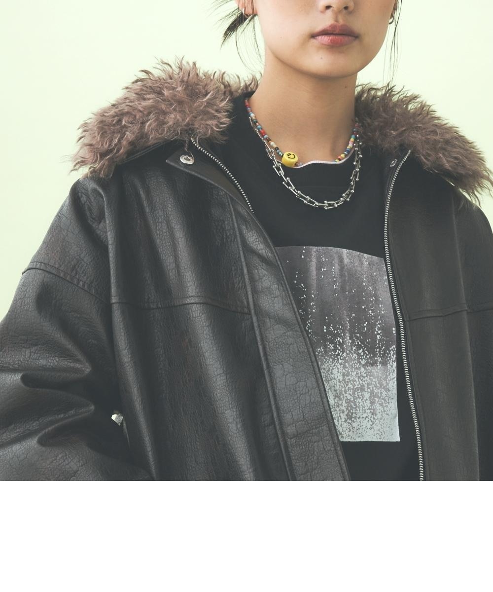 2WAYフェイクレザージャケット 通販【ニッセン】