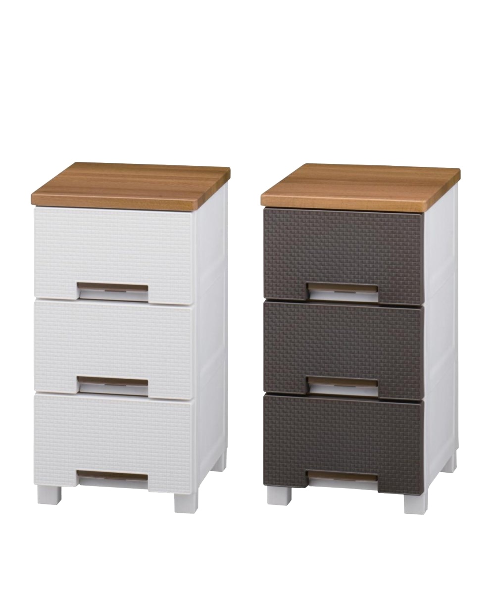 日本製】メッシュ柄ロック機能付き樹脂チェスト（フィッツプラス