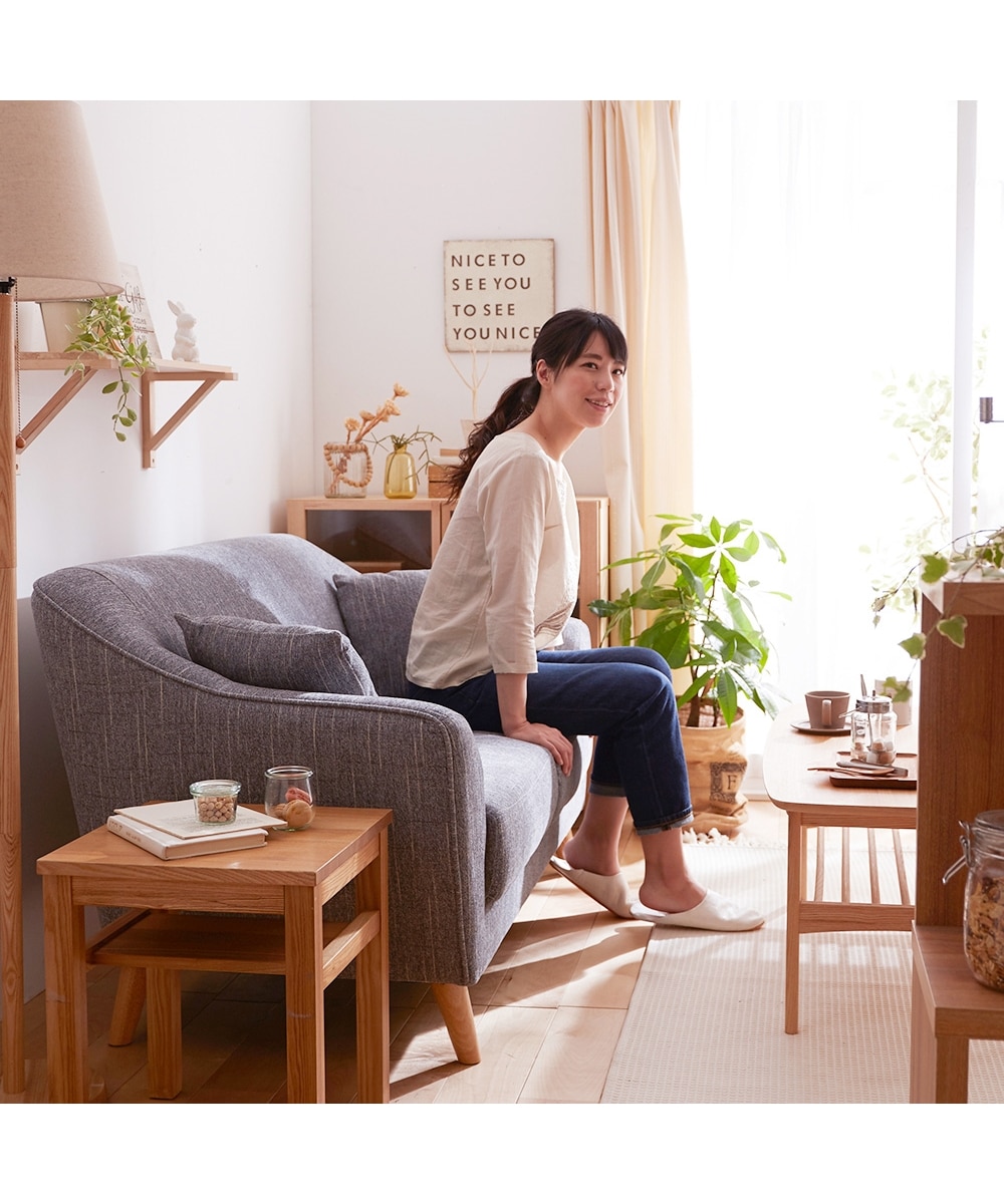 2人掛け]ソファ｜開梱設置サービス付き クッション付き 北欧風 通販