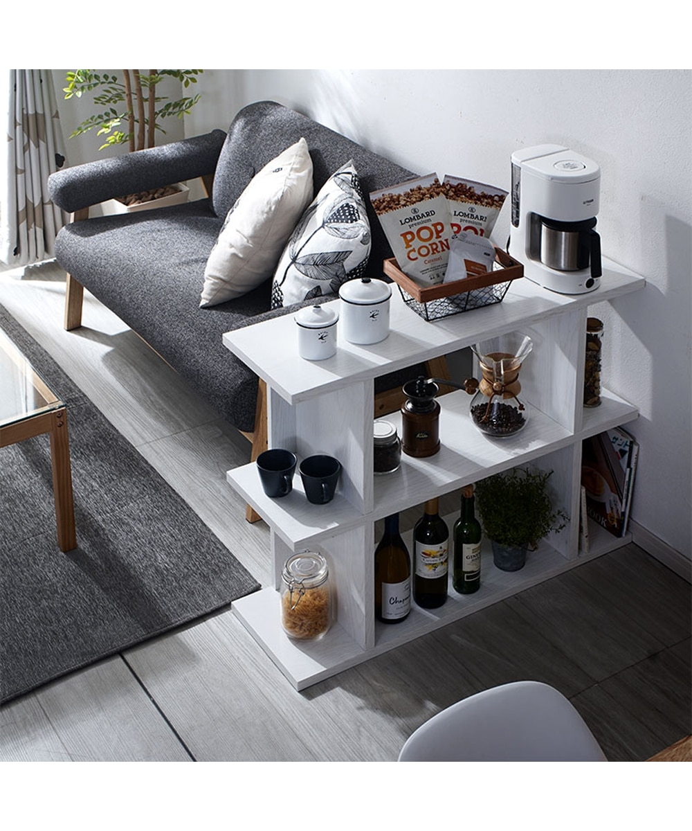 縦横自在に使える木目調ディスプレイ収納ラック 通販【ニッセン】