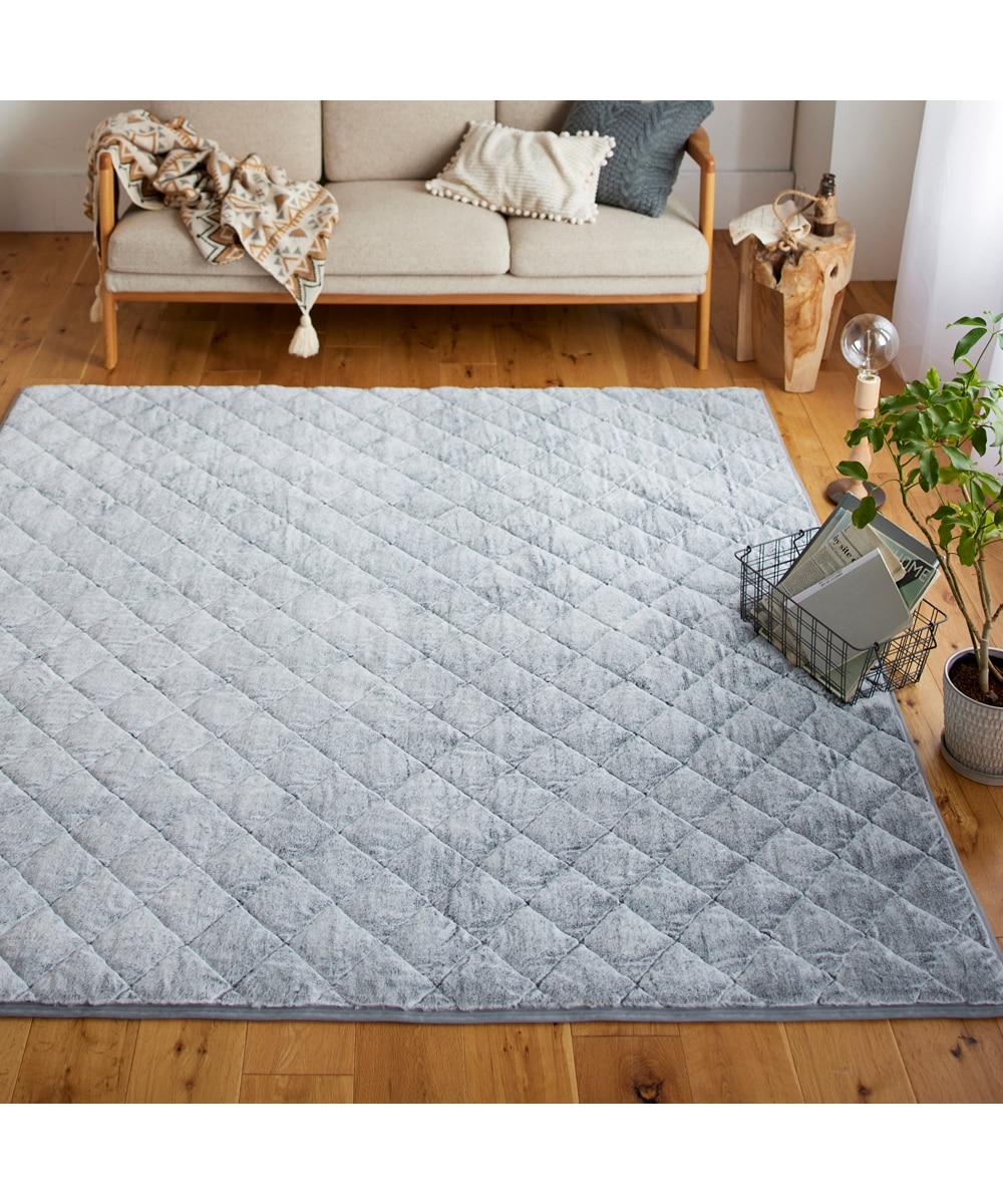 新柄登場！】まるで猫！のような洗えるモフモフキルトラグ（猫Feel