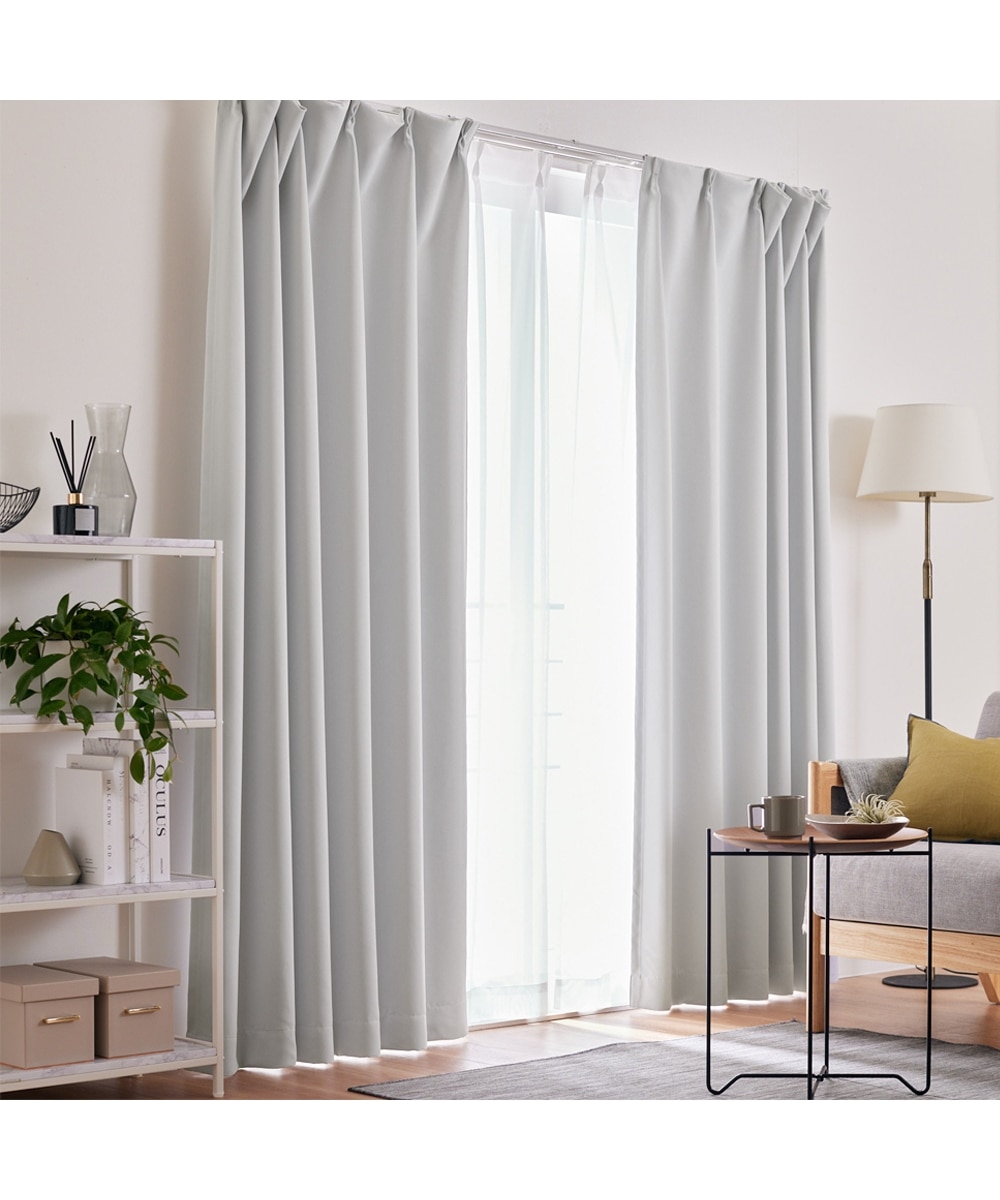 カーテンセット】1級遮光カーテン（形態安定）＆遮像・ミラーレース4