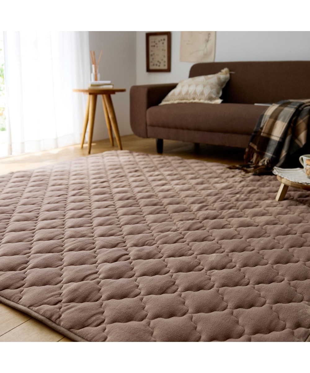 洗える吸湿発熱キルトラグ｜ウォームコア 通販【ニッセン】