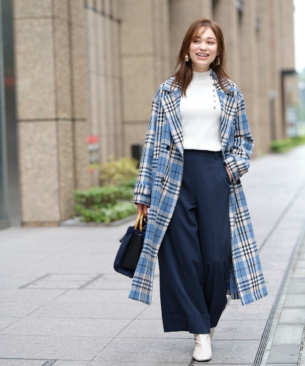 Naptime ロングコート キルティング ナップタイム Sサイズ ブルー