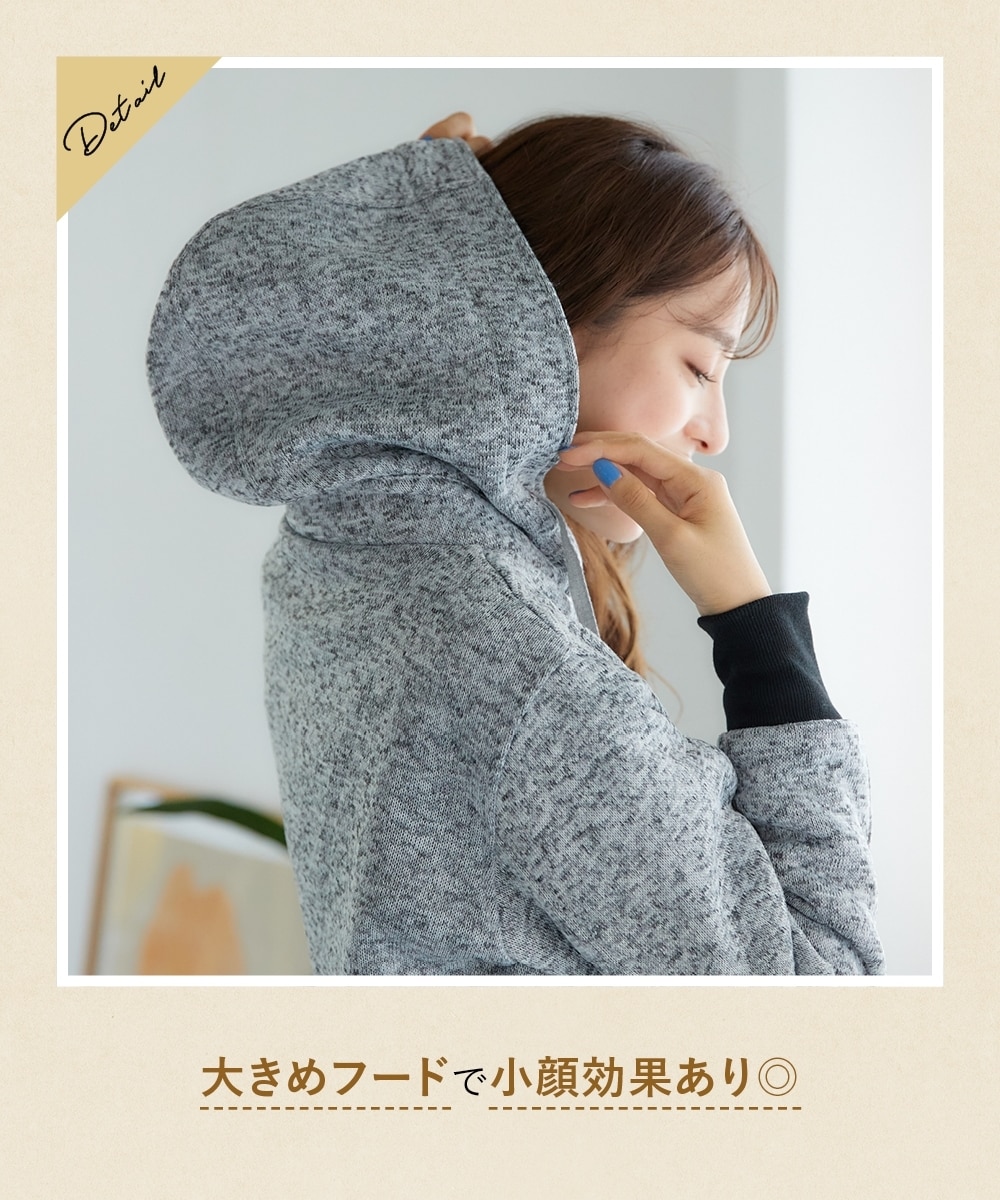 大きいサイズ洗濯機で洗える軽くて暖かい裏起毛フード付ブルゾン 通販