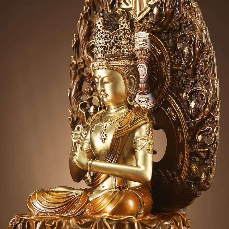 極上彫り 仏像 銅製 大日如来 銅像 坐像 – 念珊閣仏像